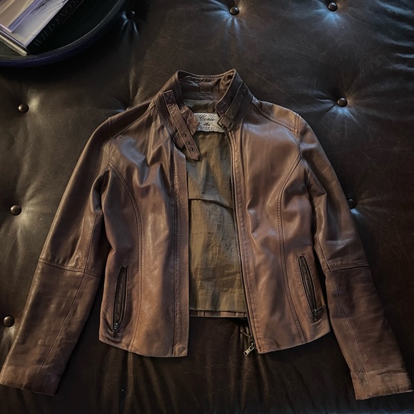 Genuine Italian leather jacket - Picture 1 of 4